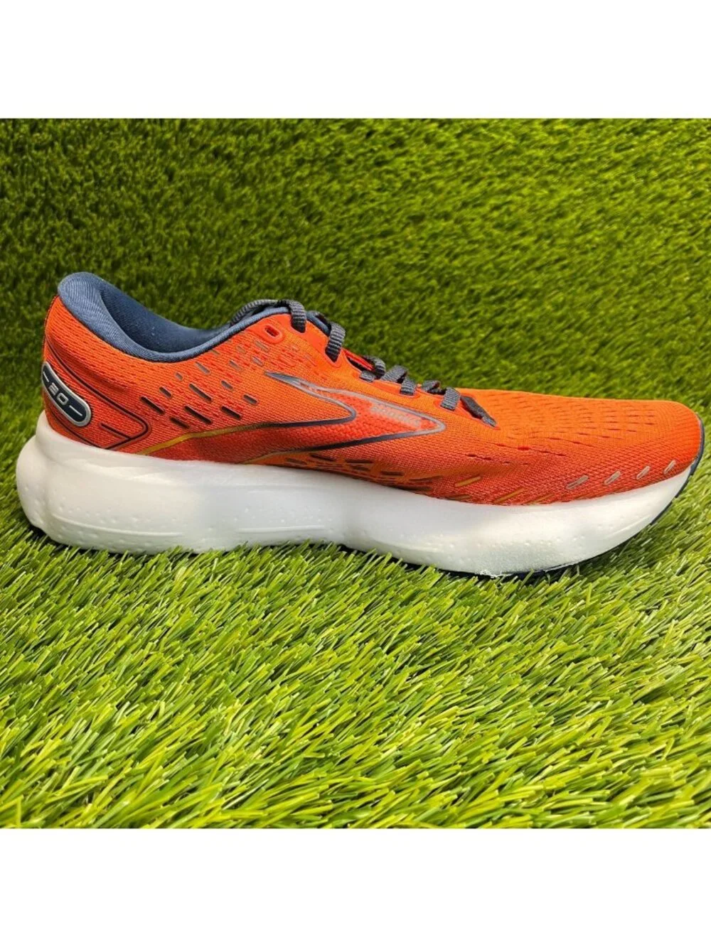 Brooks Glycerin 20 Mens Size 8.5 Orange Athletic Running Walking Shoes Sneakers